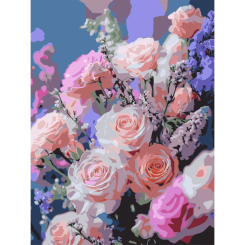 Товари для малювання - Картина за номерами Strateg Рожеві квіти 30 х 40 см (SS-1296) Товари для малювання - Картина за номерами Strateg Рожеві квіти 30 х 40 см (SS-1296)