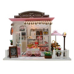 Мебель и домики - Кукольный домик 3D Румбокс CuteBee DIY DollHouse Шоколадница (V357SD)