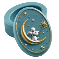 Ювелірні прикраси - Зубна коробочка Djeco Чарівне мишеня темно-бірюзова (DD03446/2)