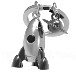 Брелоки -  Брелок Metalmorphose Rocket and Saturn Charm (8000020592975) Брелоки -  Брелок Metalmorphose Rocket and Saturn Charm (8000020592975)