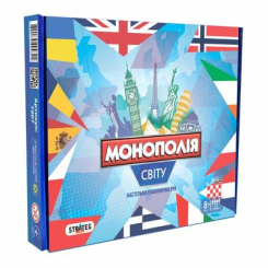 Настільні ігри - Настільна гра Strateg Lux Монополія світу українською (7007)
