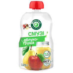 Солодощі - Пюре фруктове Garden Gadz Смузі яблуко-груша (4820240850441) Солодощі - Пюре фруктове Garden Gadz Смузі яблуко-груша (4820240850441)
