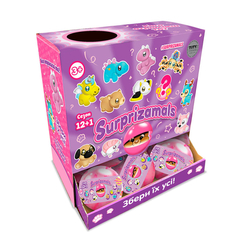 Мягкие животные - Мягкая игрушка Surprizamals S12+1 сюрприз в шаре (SU03254)