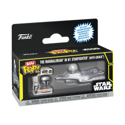 Фигурки персонажей - Набор фигурок Funko Bitty Pop Ride Star Wars Звездный истребитель N-1 с Мандалорцем (92966)
