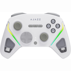 Геймпади - Бездротовий геймпад Ajazz GP100 2.4G/BT/USB Switch/PC/iOS/Android RGB White (GP100-W)