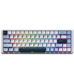 Клавіатура і миші - Клавіатура Ajazz AK680 MAX Magnetic Switch RGB USB White (AK680-M-BWD-AW)