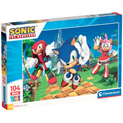 Пазлы - Пазл Clementoni Maxi Sonic 104 элемента (25764)