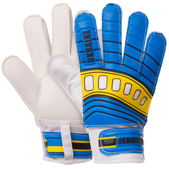 Захисне спорядження - Рукавички юніорські воротарські UKRAINE SP-Sport FB-0205-1 7 Блакитний-жовтий (FB-0205-1_7)