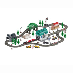 Залізниці та потяги - Ігровий набір Otamanko Мандрівний експрес Чорний/червоний 108 деталей (532.03.23)