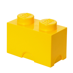 Бокси для іграшок - Бокс для зберігання LEGO Lifestyle Цеглинка 2 жовтий (40021732)