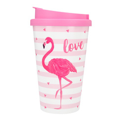 Чашки, стаканы - Стакан Top Model Фламинго 350 мл с крышкой (042180/25)