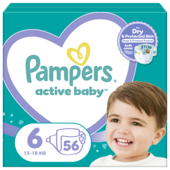 Товары по уходу - Подгузники Pampers Active Baby Giant 15+ кг 56 шт (8001090950130) Товары по уходу - Подгузники Pampers Active Baby Giant 15+ кг 56 шт (8001090950130)