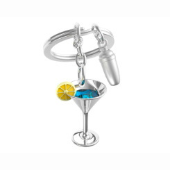 Брелоки - Брелок Metalmorphose Cocktail Glass with Shaker (8000020593049)