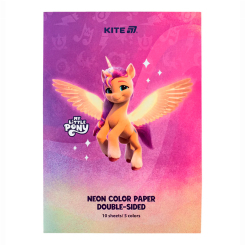 Канцтовары - Бумага цветная неоновая Kite My Little Pony 10 листов A4 (LP24-252)