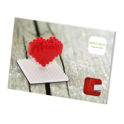 Конструктори з унікальними деталями - Конструктор BRIXIES Листівка Серце 42 деталі (220.017) Конструктори з унікальними деталями - Конструктор BRIXIES Листівка Серце 42 деталі (220.017)