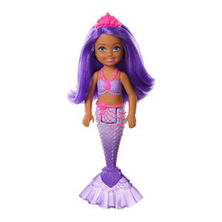Маленькие куклы - Кукла Barbie Dreamtopia Русалочка Челси с фиолетовыми волосами (GJJ85/GJJ90)
