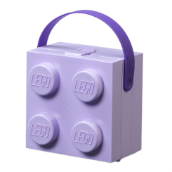 Бокси для іграшок - Бокс для зберігання з ручкою LEGO Lifestyle Цеглинка лавандовий (40240004)