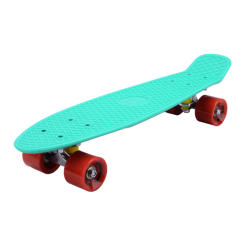 Скейтборды - Скейт Go Travel Зеленый с красными колесами 56 см (LS-P2206GRS)