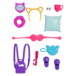 Одяг та аксесуари - Набір аксесуарів Barbie Літній відпочинок Фіолетовий рюкзак (GWD98/HJT29)