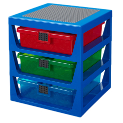 Боксы для игрушек - Стеллаж с тремя ящиками LEGO Lifestyle синий (40950002)