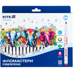 Канцтовары - Набор фломастеров Kite Creative superwashable 36 цветов (K-1154) Канцтовары - Набор фломастеров Kite Creative superwashable 36 цветов (K-1154)