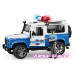 Транспорт и спецтехника - Джип BRUDER Полиция Land Rover Defender (02595)