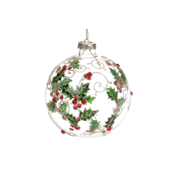 Аксессуары для праздников - Елочный шар BonaDi 10 см Прозрачный (874-183) (MR62986)