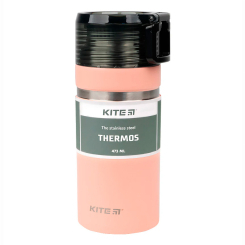Чашки, склянки - Термос Kite Персиковий 473 мл (K21-320-01)