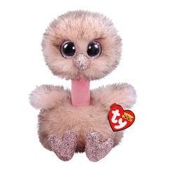 М’які тварини - М'яка іграшка TY Beanie Boo's Страус Henna 15 см (36698)