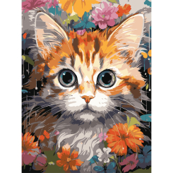 Товары для рисования - Картина по номерам Strateg Рыжий котенок 30 х 40 см (SS-1290)