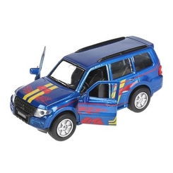 Транспорт и спецтехника - Автомодель Технопарк Mitsubishi Pajero sport синяя инерционная (SB-17-61-MP-S-WB)