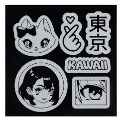 Біжутерія та аксесуари - Набір стікерів світловідбиваючих Kite для твердих поверхонь (K25-115)