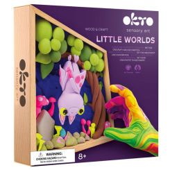 Набори для ліплення - Набір для творчості OKTO Wood and Craft Little worlds Кажан (20033)