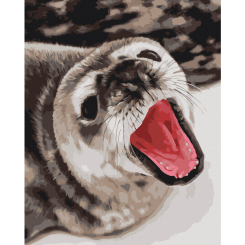 Товари для малювання - Картина за номерами Brushme Тюленячі позіхання Анна Соіна 40 х 50 см (BS54264)