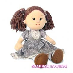 Ляльки - М яка музична іграшка Lava Лялька Карина в коричневій сукні в горошок 24см (LF1145C)