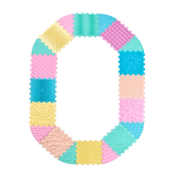 Развивающие коврики - Массажный коврик Ortek Пазлы 12 элементов + 8 секторов пастель (4820264131380)