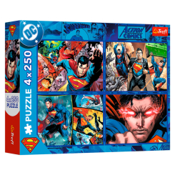 Пазлы - Пазлы Trefl Superman Смелость Супермена 4 в 1 (13340)