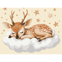 Товары для рисования - Картина по номерам Art Craft Олененок на облаках 30 х 40 см (11598-AC)