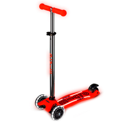 Самокаты - Самокат Micro Maxi Deluxe Glow LED Plus Красная аура (MMD379)