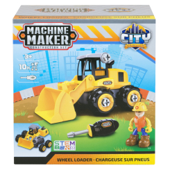 Блочные конструкторы - Конструктор Machine maker Junior builder Погрузчик (40010/1)