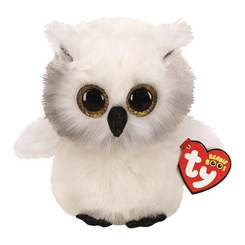 М'які тварини - М'яка іграшка TY Beanie boo's Біла сова Остін 25 см (36480)