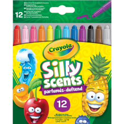 Канцтовари - Набір воскової крейди ​Crayola Silly Scents Твіст 12 кольорів (52-9712)
