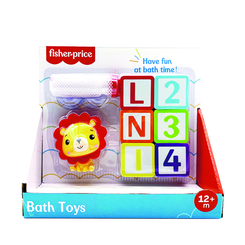 Іграшки для ванни - Іграшка для ванни Fisher-Price Левеня з набором літер та цифр (GMBT004A)