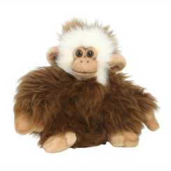 М'які тварини - Мʼяка іграшка Hansa Мавпа темно-коричнева 20 см (4806021928394)