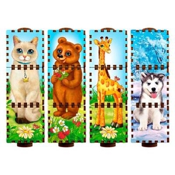 Розвивальні іграшки - Кубики кольорові Little Panda Збери тваринку (4823720032443)