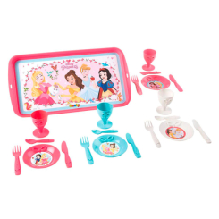 Детские кухни и бытовая техника - Набор посуды Smoby Disney Princess Полдник с подносом (310575)