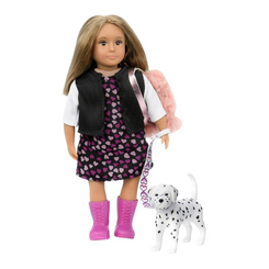 Куклы - Кукла Lori Гиа и собачка долматинец 15 см (LO31058Z)