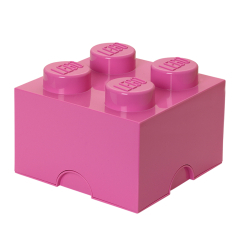 Бокси для іграшок - Бокс для зберігання LEGO Lifestyle Цеглинка 4 яскраво-рожевий (40031739)