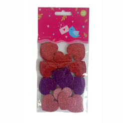 Аксессуары для праздников - Набор для декорирования Apli Krapli Сердца с глиттером 3 цвета (2252537732017) Аксессуары для праздников - Набор для декорирования Apli Krapli Сердца с глиттером 3 цвета (2252537732017)