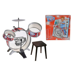 Музыкальные инструменты - Барабанная установка со стульчиком Simba (6839858)